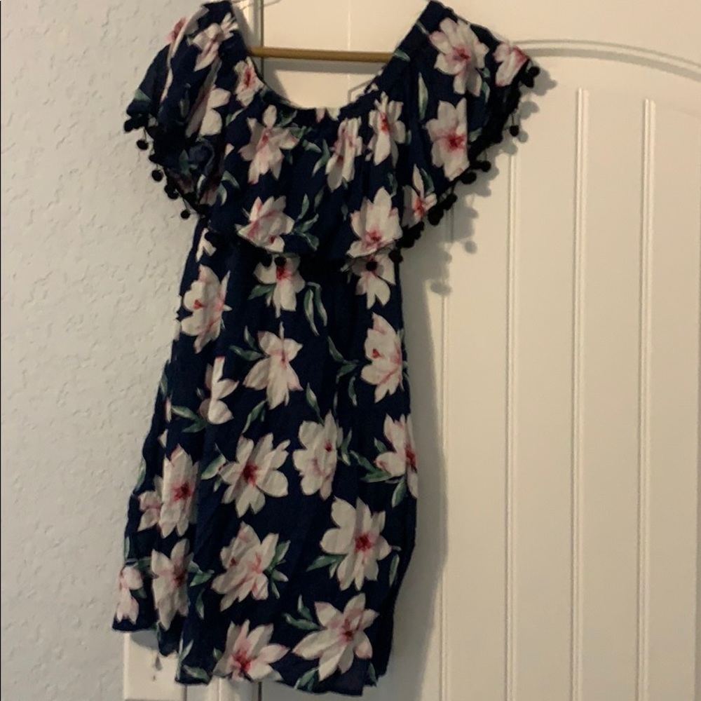 Umgee blue floral dress size medium